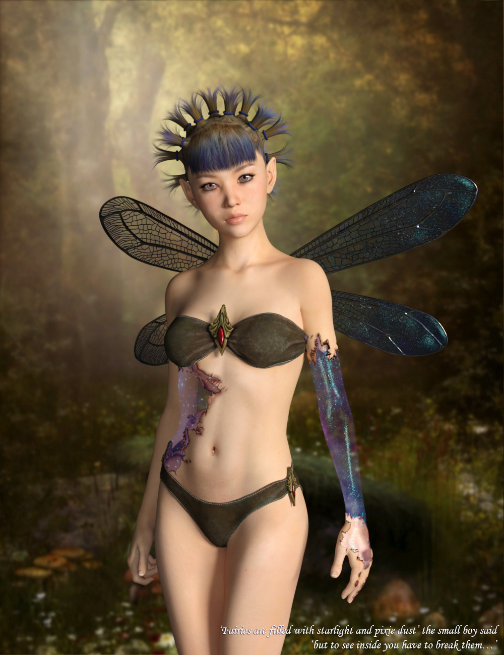 MRL Mutations: Aliens, Angels and Others for Genesis 3 and 8 Female(s) by: Mihrelle, 3D Models by Daz 3D