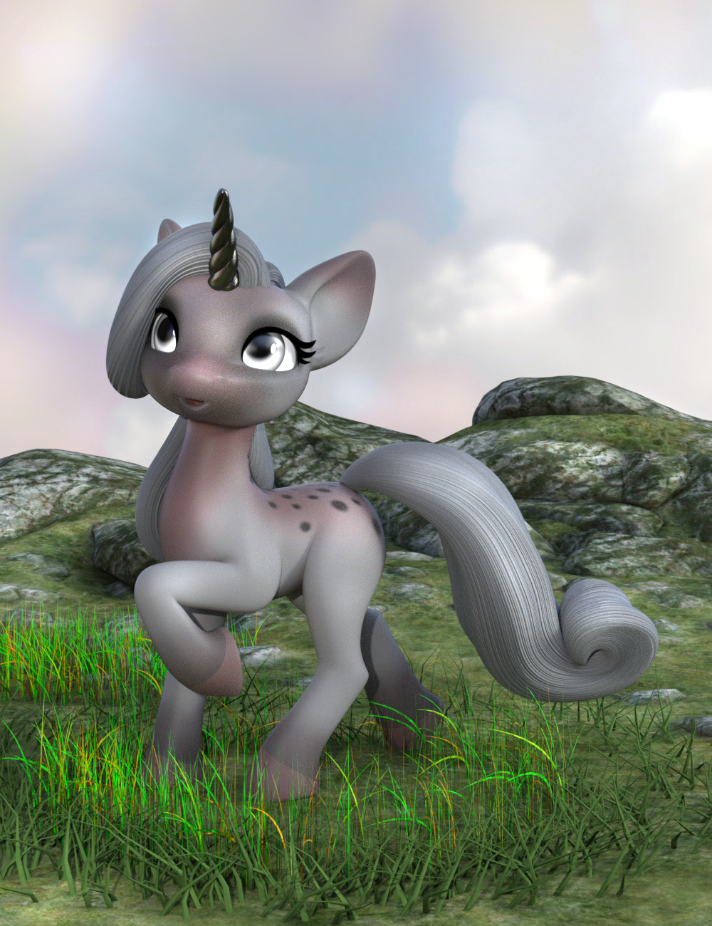 Fanciful Textures for Precious Unicorn by: NGartplay, 3D Models by Daz 3D