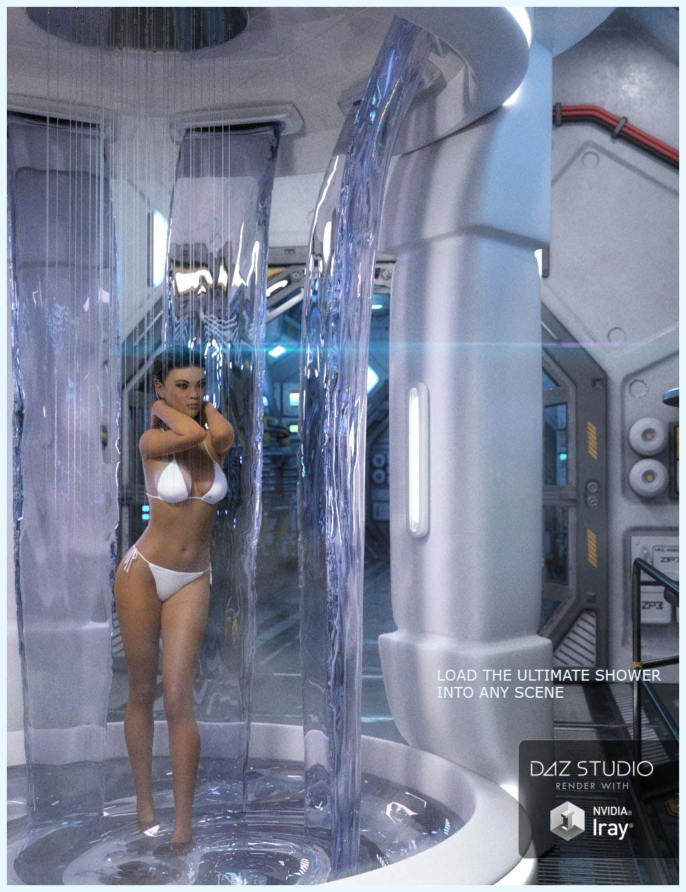 Ultimate Shower by: Studio360, 3D Models by Daz 3D