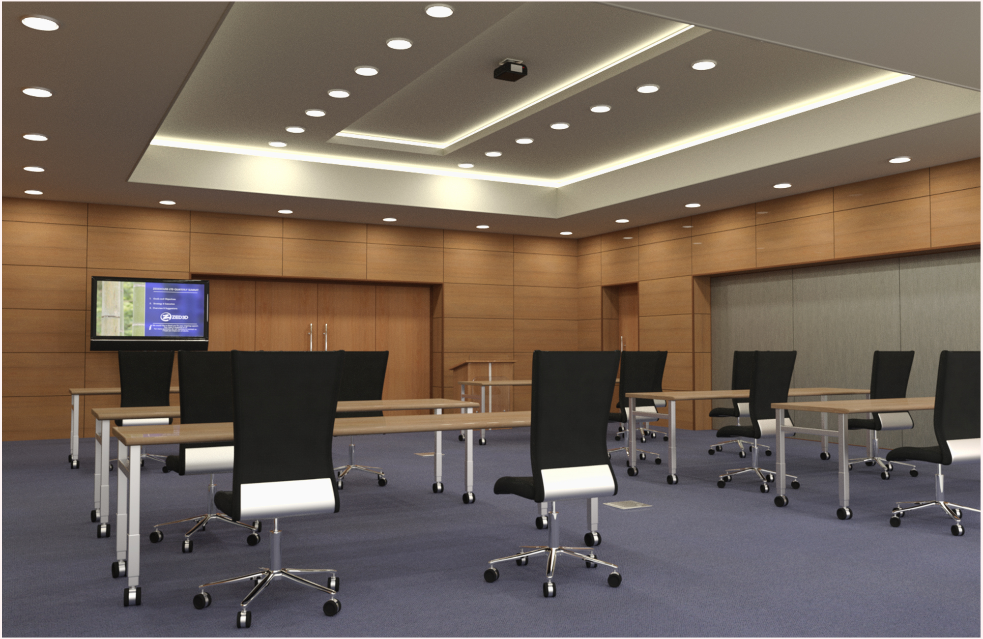 Z Conference Room Environment & Poses Z Conference Room Environment & Poses by: Zeddicuss, 3D Models by Daz 3D