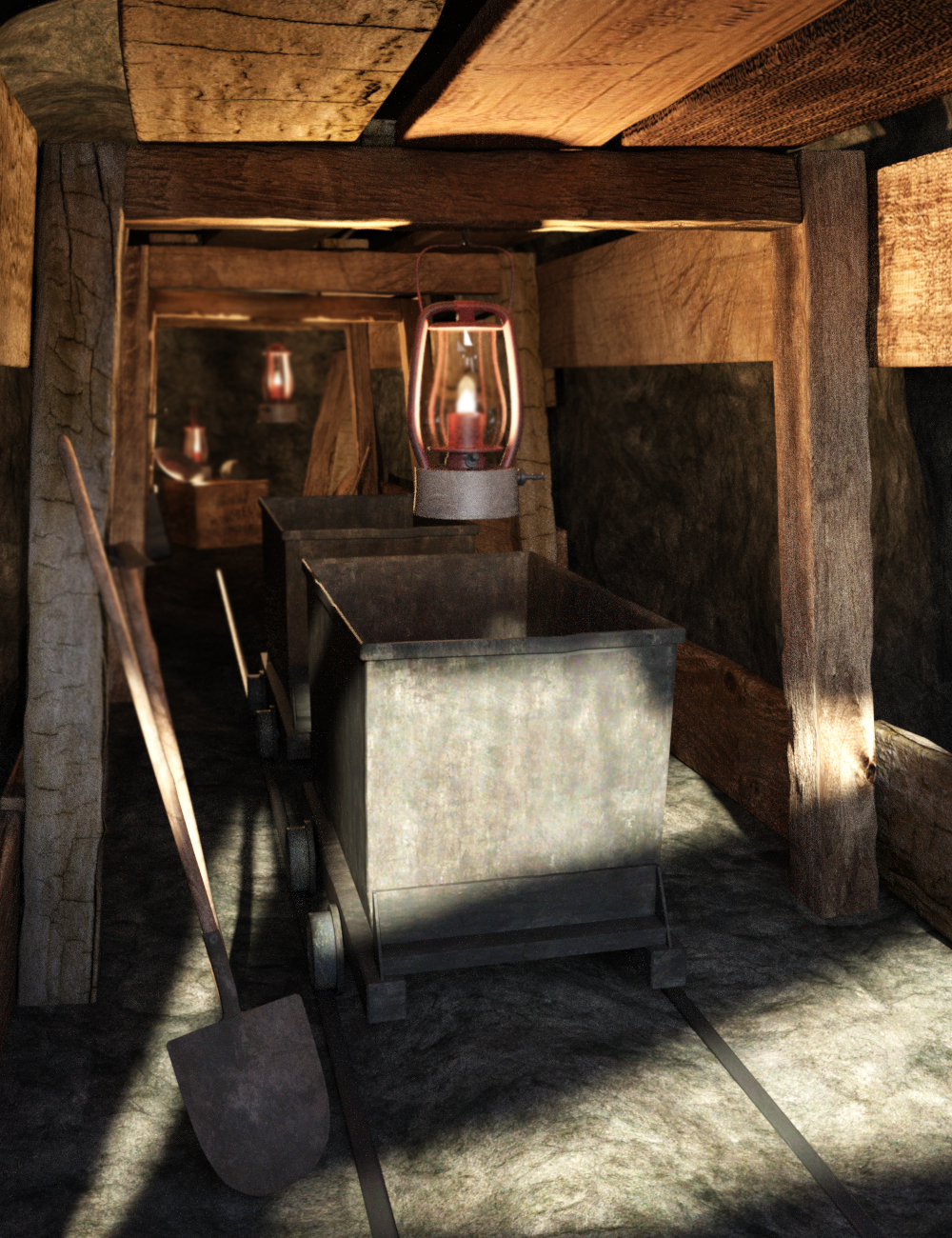 Old Mine by: PerspectX, 3D Models by Daz 3D