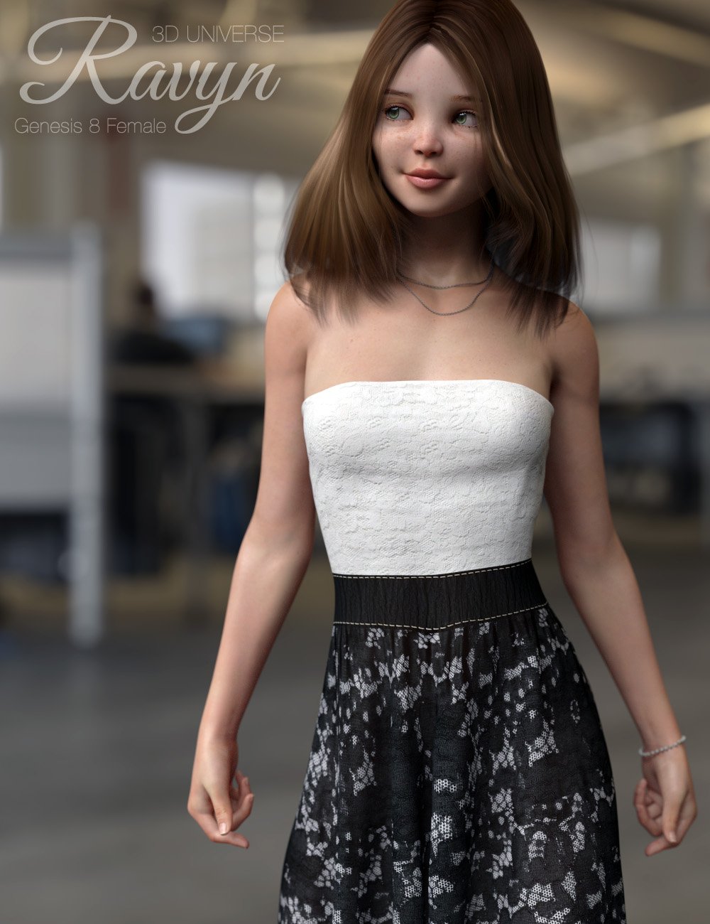 Ravyn Character and Hair for Genesis 8 Female(s) | Daz 3D