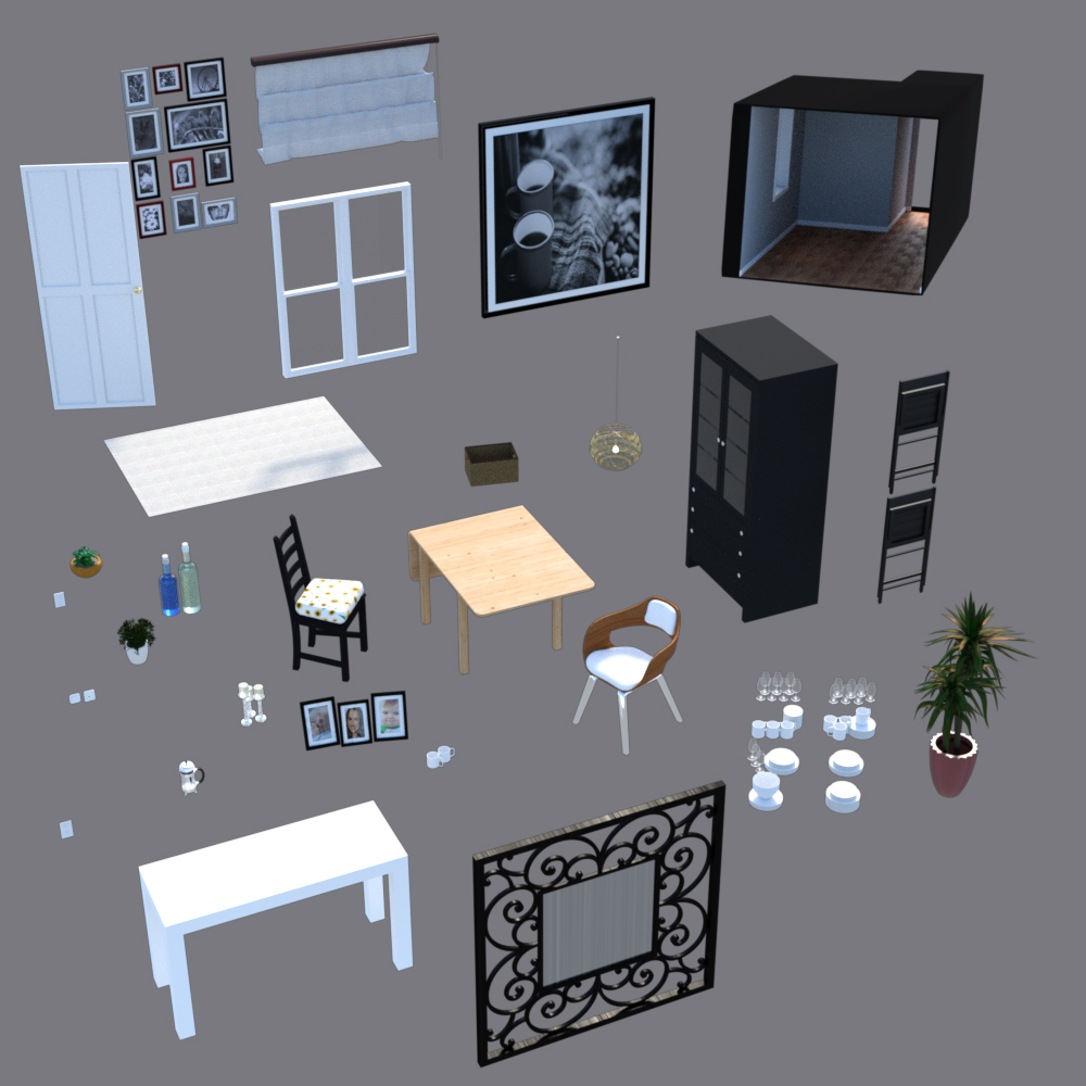 Breakfast Room by: Digitallab3D, 3D Models by Daz 3D