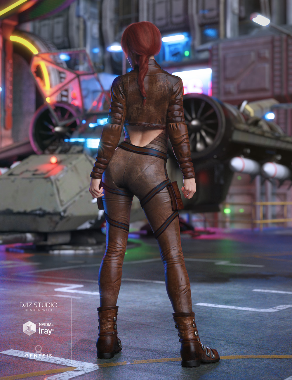 Sky Jumper Outfit for Genesis 8 Female(s) by: Barbara BrundonDemianUmblefugly, 3D Models by Daz 3D