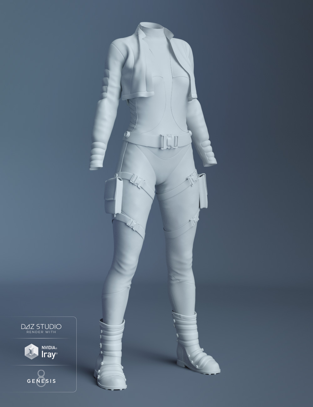 Sky Jumper Outfit for Genesis 8 Female(s) by: Barbara BrundonDemianUmblefugly, 3D Models by Daz 3D