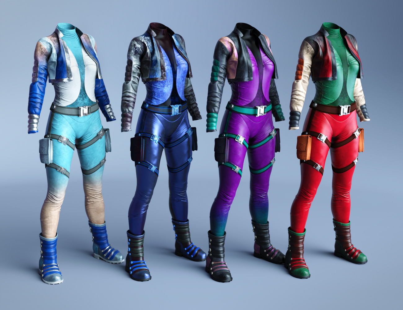 Sky Jumper Outfit Textures by: Demian, 3D Models by Daz 3D