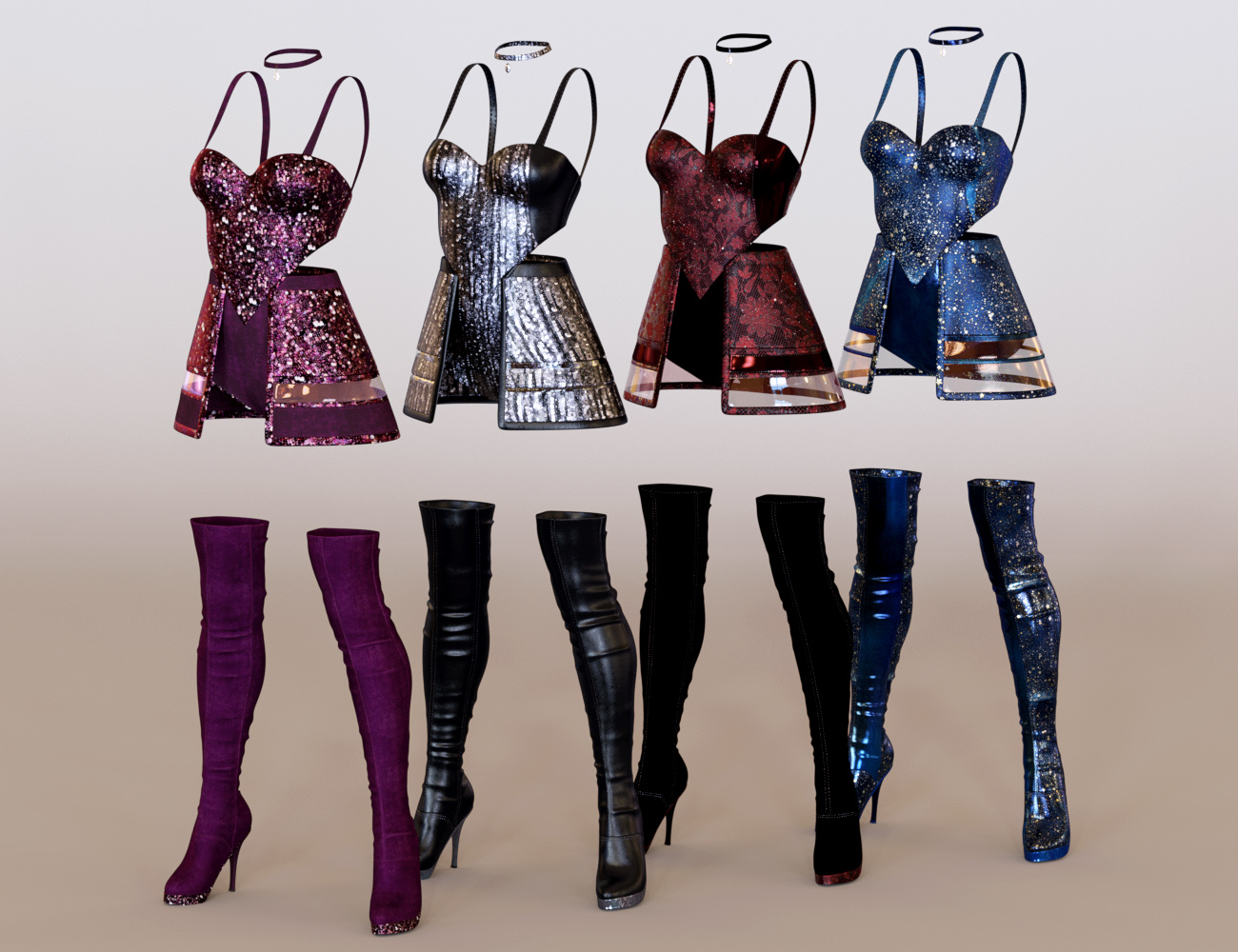 Pop Star Outfit Textures by: Anna Benjamin, 3D Models by Daz 3D