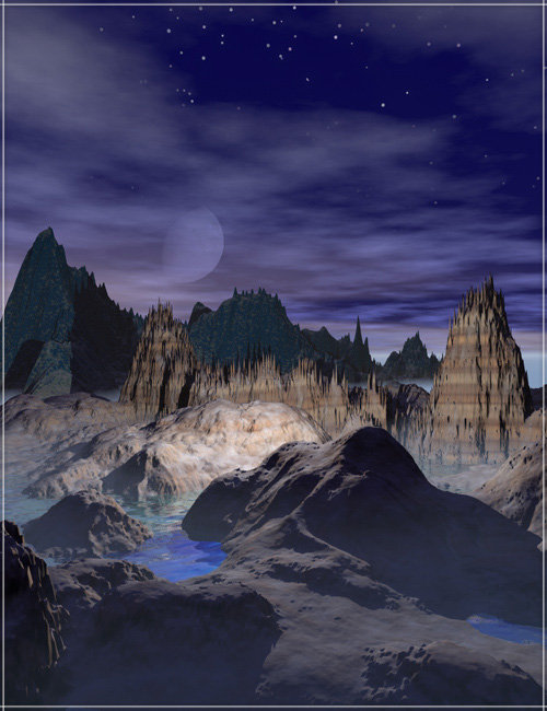 24 Fantasy Terrains for Bryce 6 by: karanta, 3D Models by Daz 3D