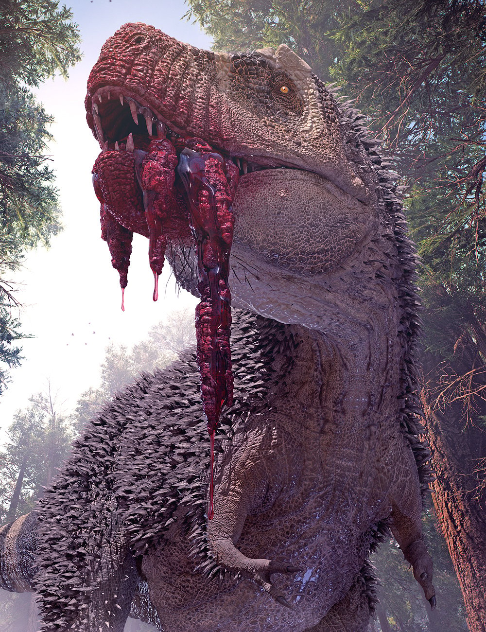 Gore Pack for Tyrannosaurus Rex 2 by: Herschel Hoffmeyer, 3D Models by Daz 3D