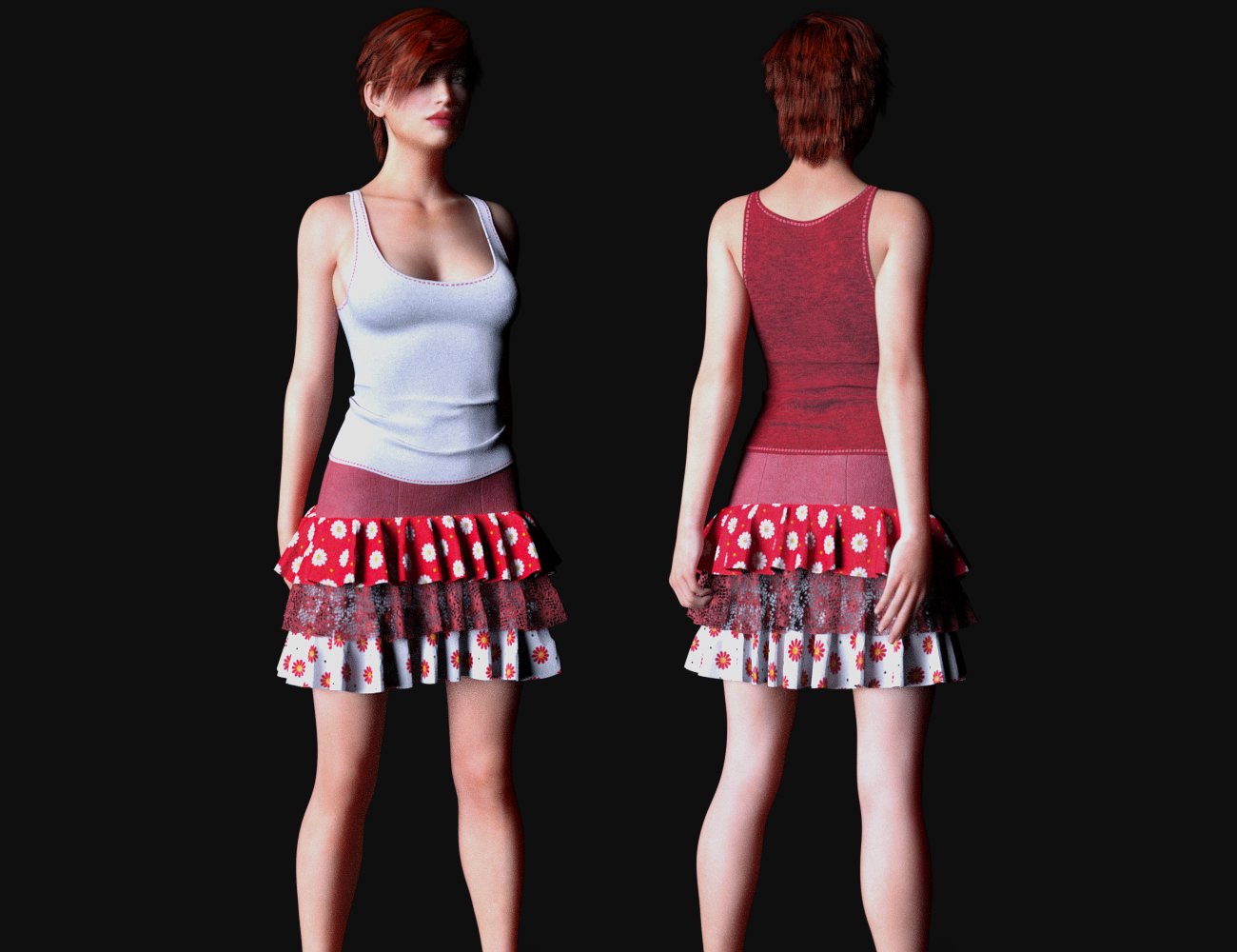 Harmonious Discord Outfit for Genesis 8 Female(s) | Daz 3D