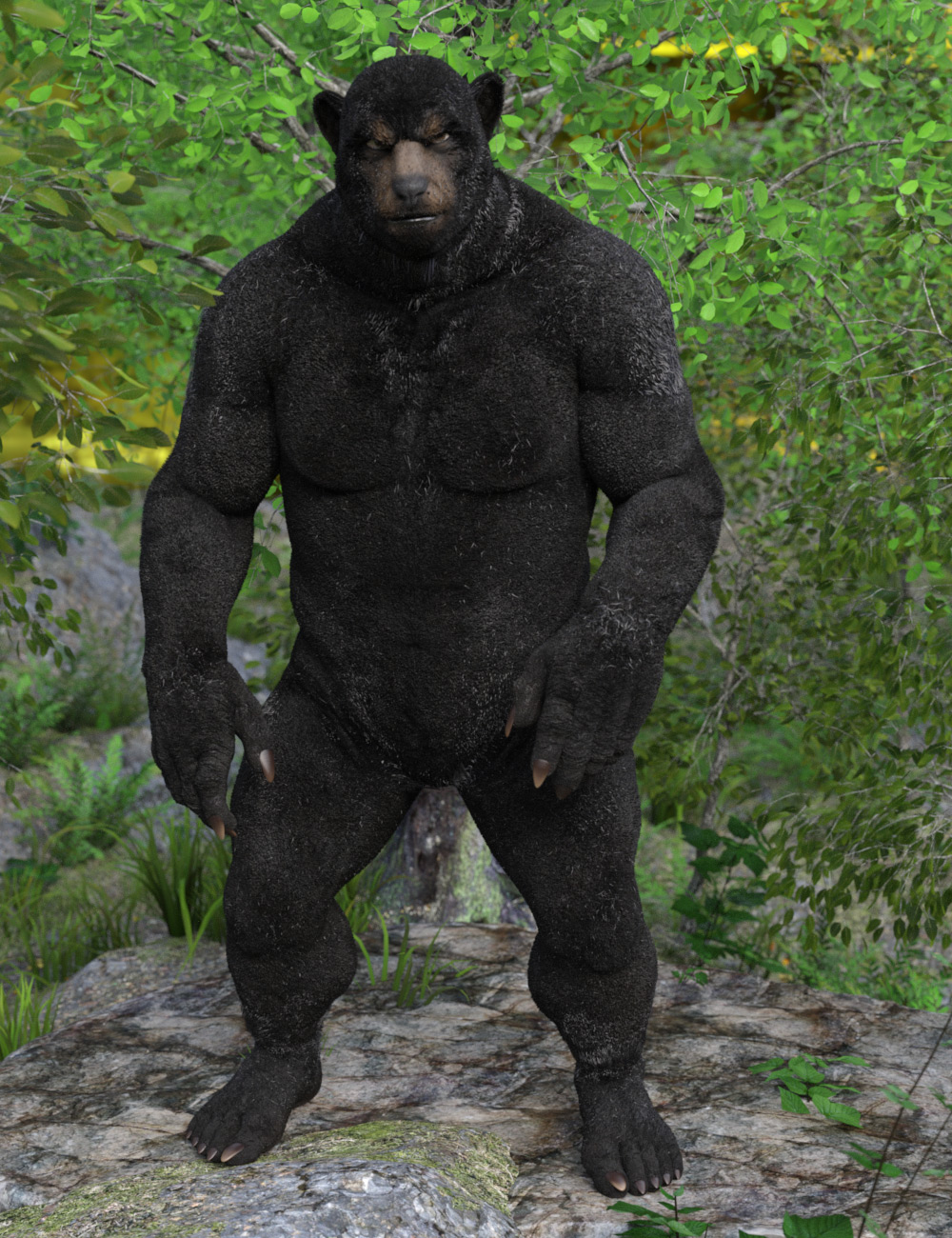 Lord of the Bears Transformed HD for Genesis 2 Male by: GhostofMacbeth, 3D Models by Daz 3D