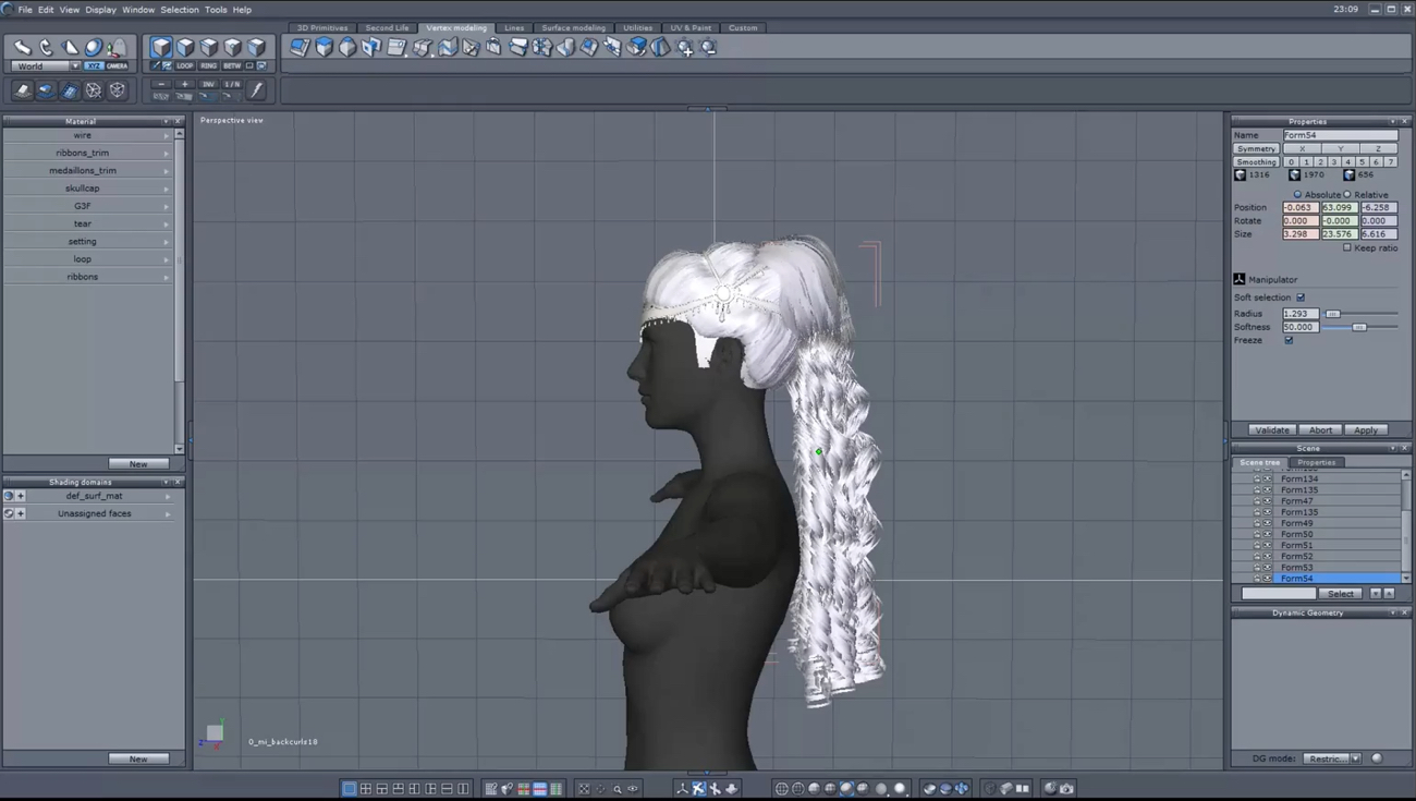 Complex Hair Creation Part 1: Modeling by: Digital Art LiveArki, 3D Models by Daz 3D