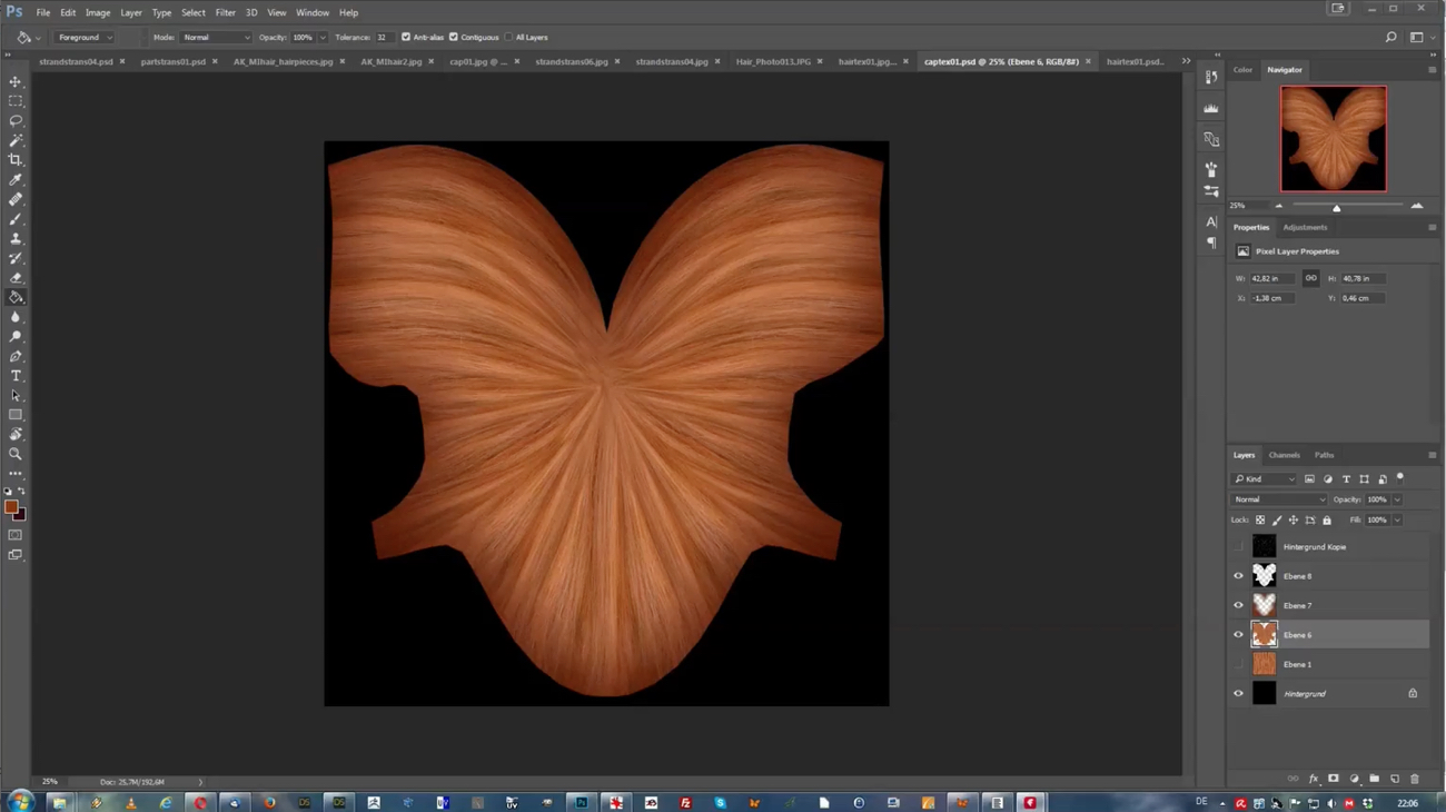 Complex Hair Creation Part 3: Texturing by: ArkiDigital Art Live, 3D Models by Daz 3D