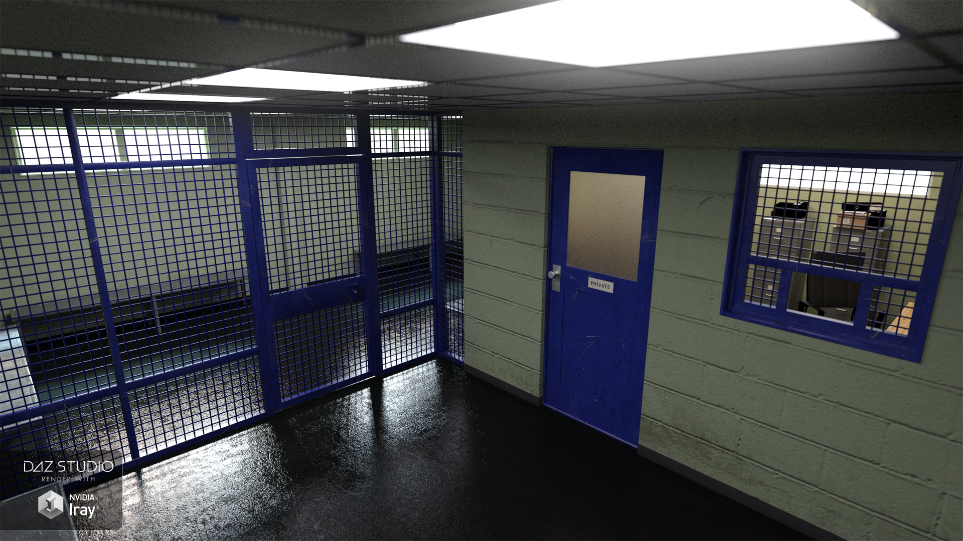 Holding Cell by: Moonscape Graphics, 3D Models by Daz 3D