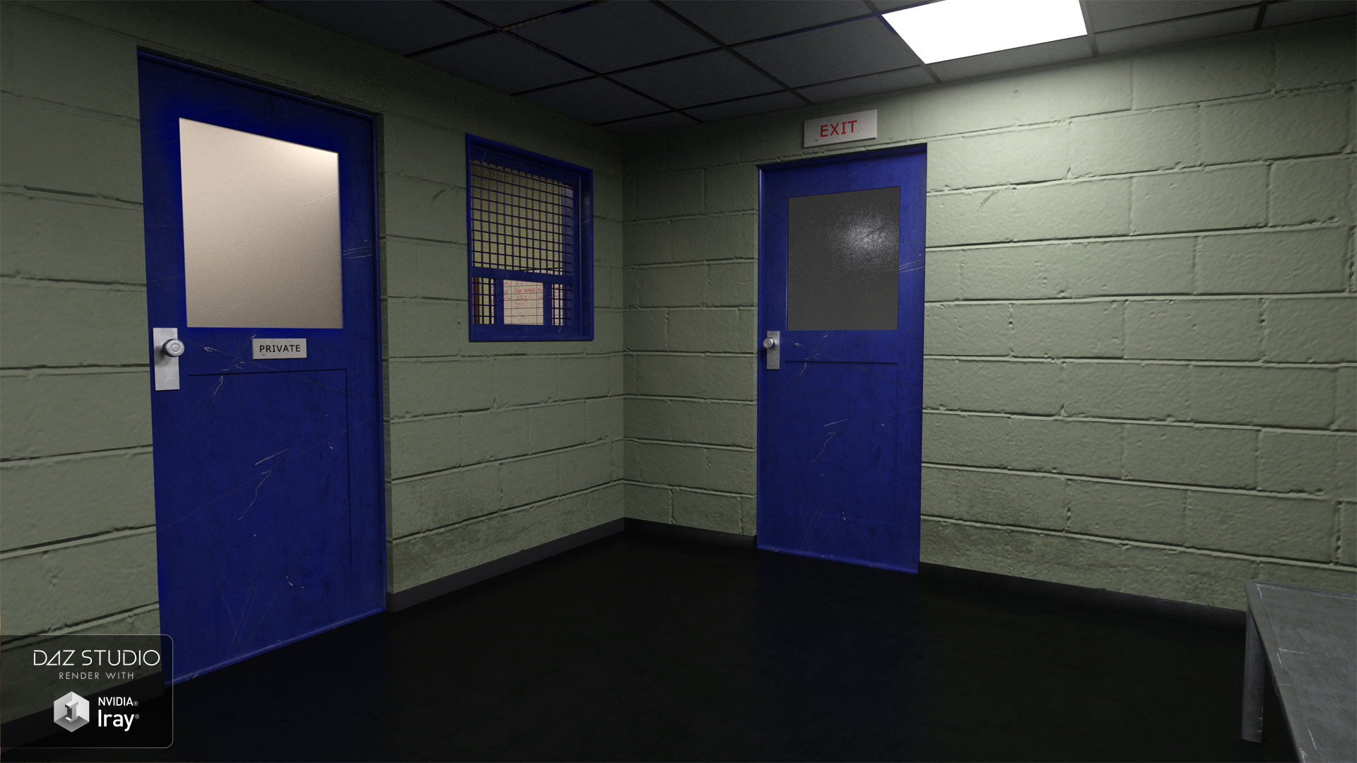 Holding Cell by: Moonscape Graphics, 3D Models by Daz 3D