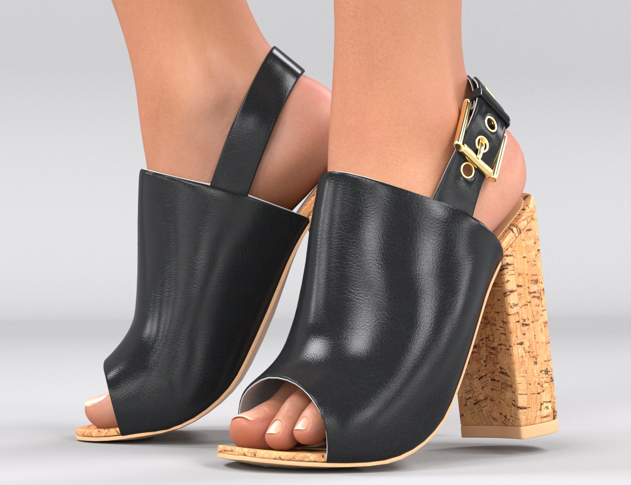Cork Heels for Genesis 8 Female(s) | Daz 3D