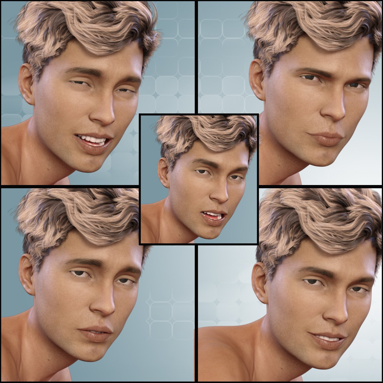 Z Heartbreaker - Poses and Expressions for Genesis 8 Male(s) by: Zeddicuss, 3D Models by Daz 3D