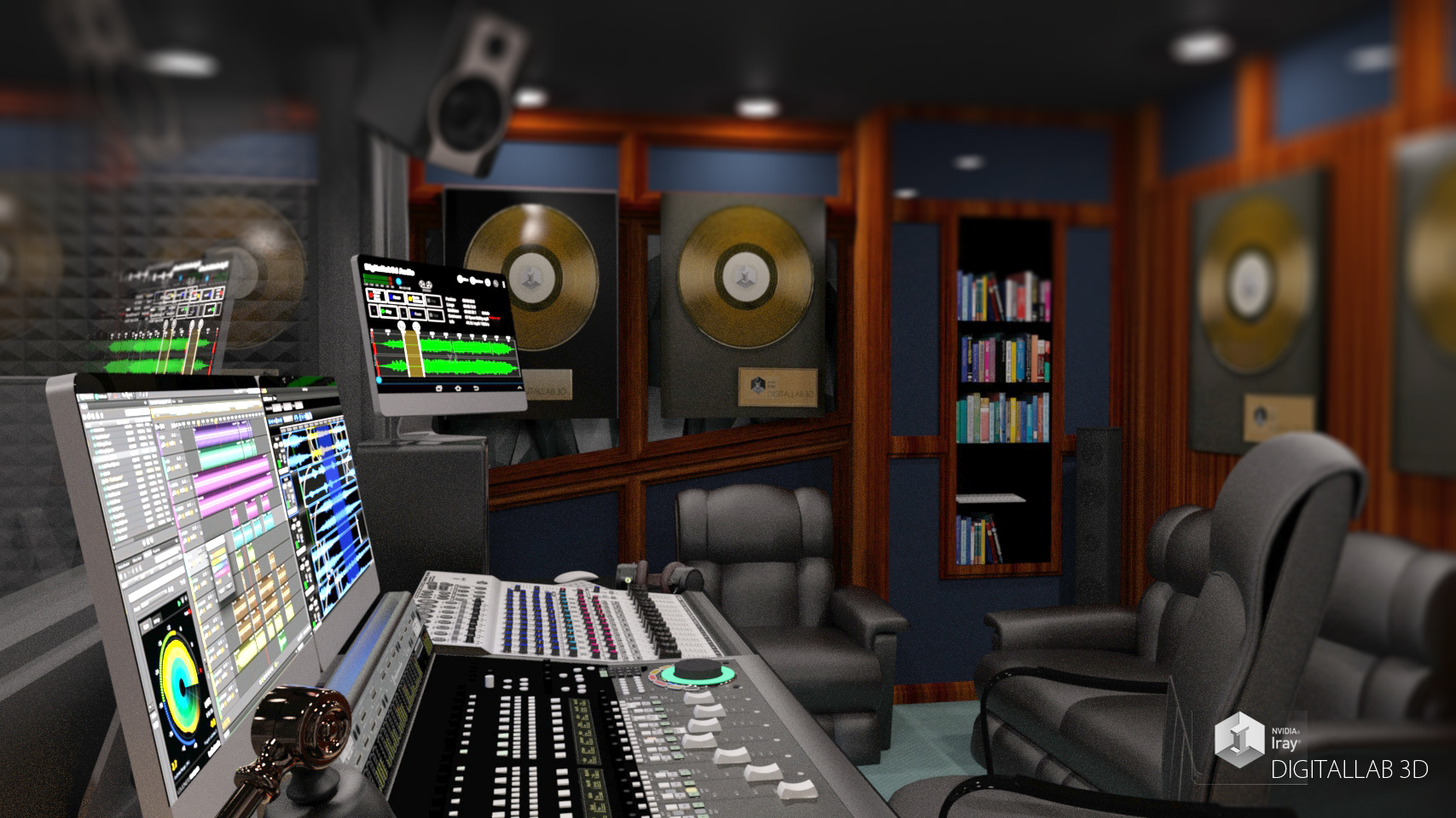 Digitallab3D Recording Studio by: Digitallab3D, 3D Models by Daz 3D