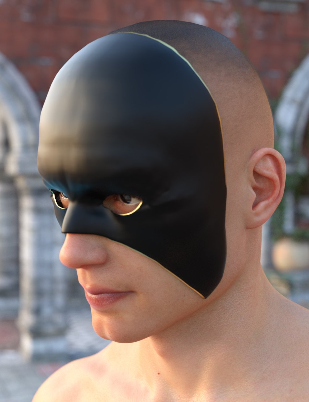 Fantasy Collar, Mask,and Cloak for Genesis 8 Male(s) by: JGreenleesPoisenedLily, 3D Models by Daz 3D