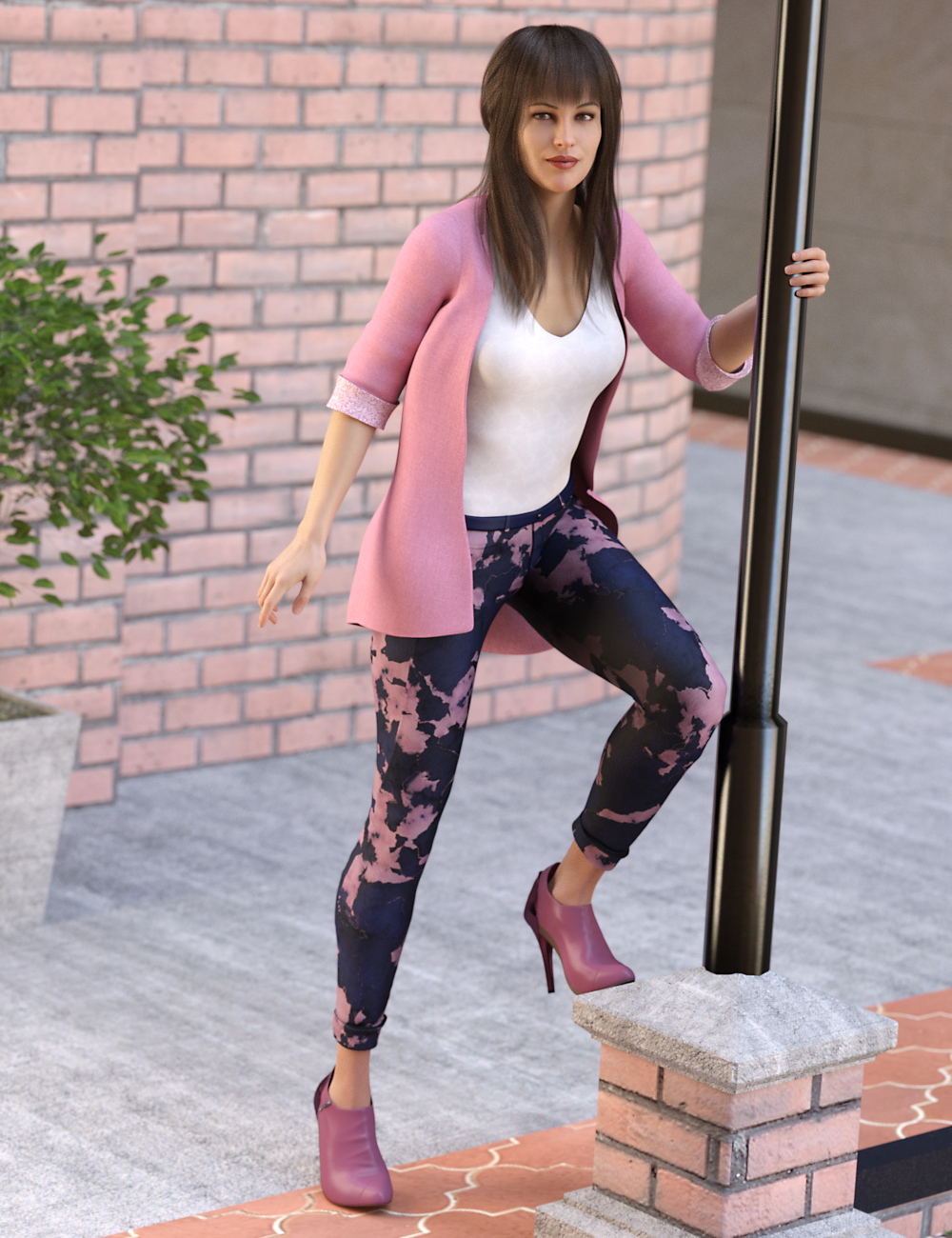 Urban Chic Outfit Textures by: Anna Benjamin, 3D Models by Daz 3D