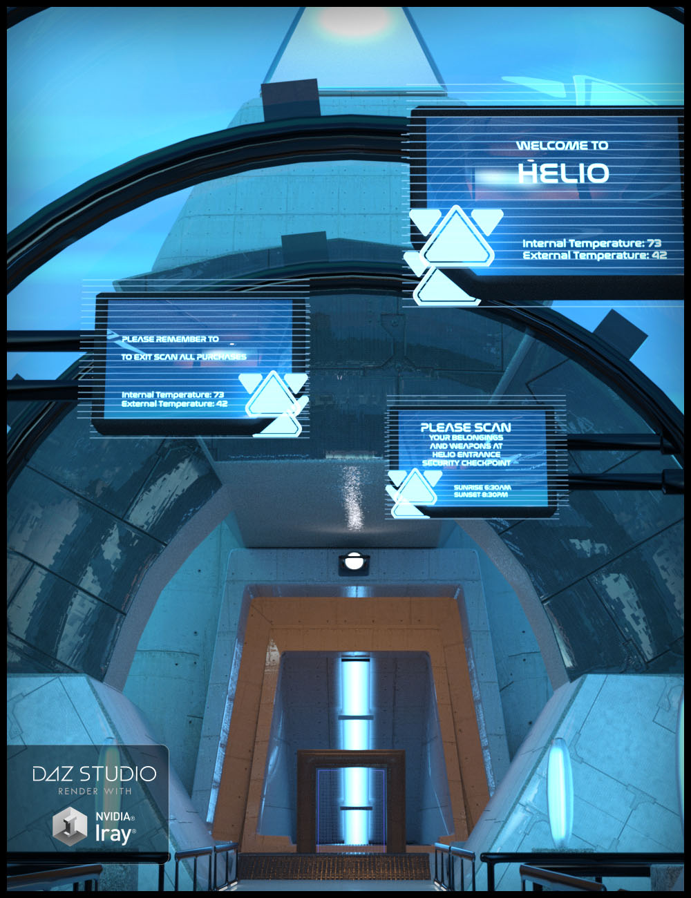 Entrance to Helio by: Studio360, 3D Models by Daz 3D