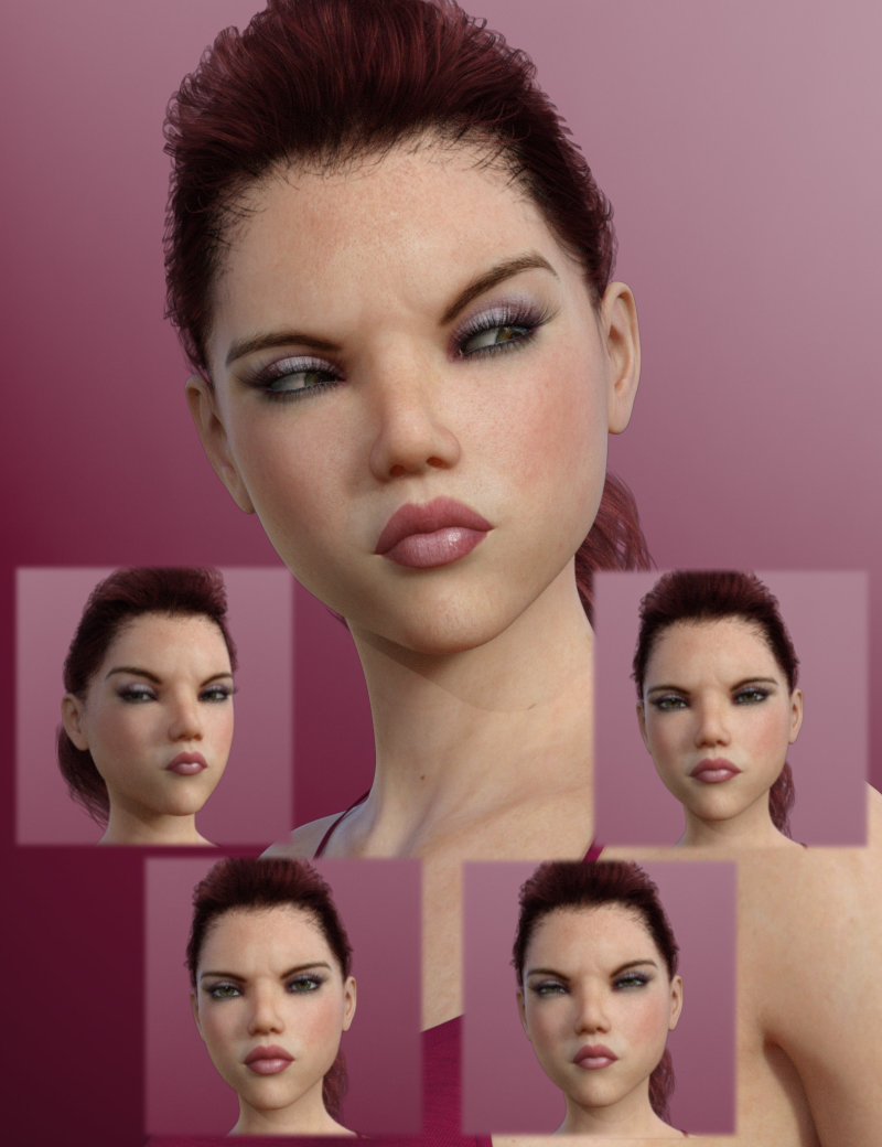 A Popular Girl Dialable Expressions For Teen Josie 8 Daz 3d 