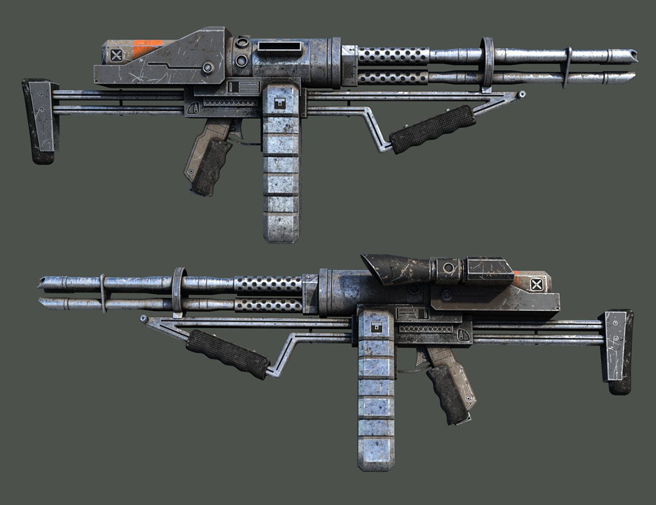 Vulcan Assault Rifle and Poses for Genesis 3 Male by: Sharktooth, 3D Models by Daz 3D