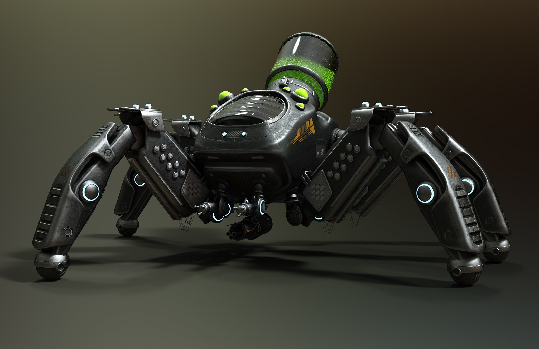 Spider Bot Mech by: The AntFarm, 3D Models by Daz 3D