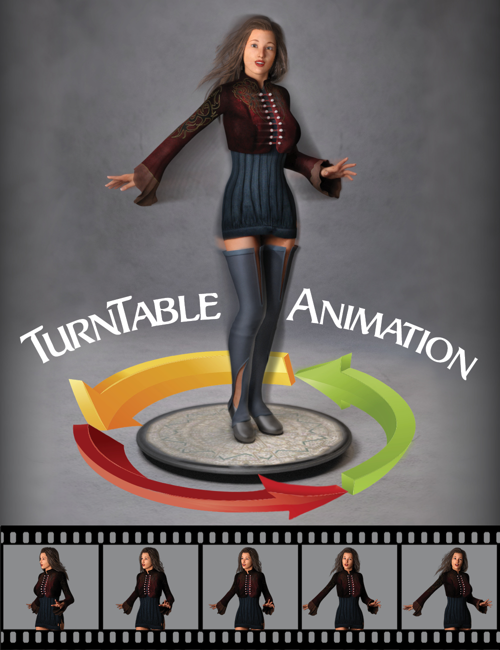 360 Rotating Turntable Animations | Daz 3D