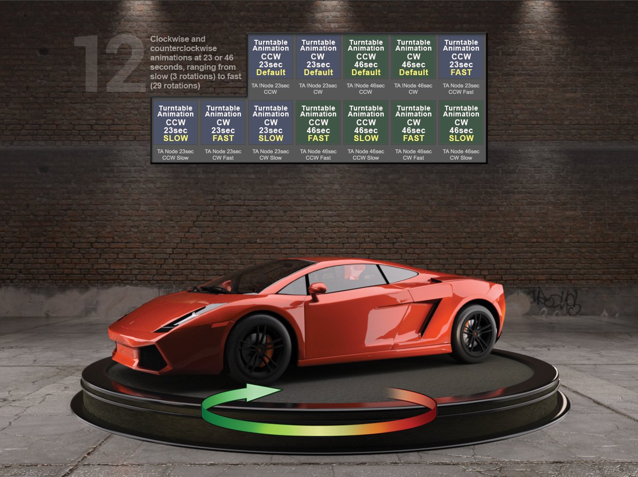 360 Rotating Turntable Animations 360 Rotating Turntable Animations by: Marshian, 3D Models by Daz 3D