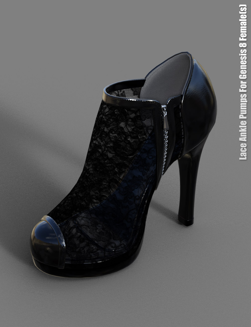 Lace Ankle Pumps for Genesis 8 Female(s) by: dx30, 3D Models by Daz 3D