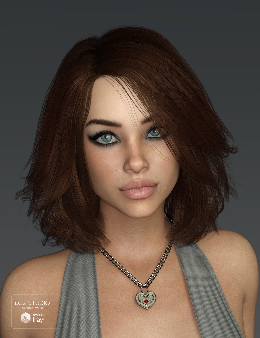 Nina Hair for Genesis 3 and 8 Female(s) by: SWAM, 3D Models by Daz 3D