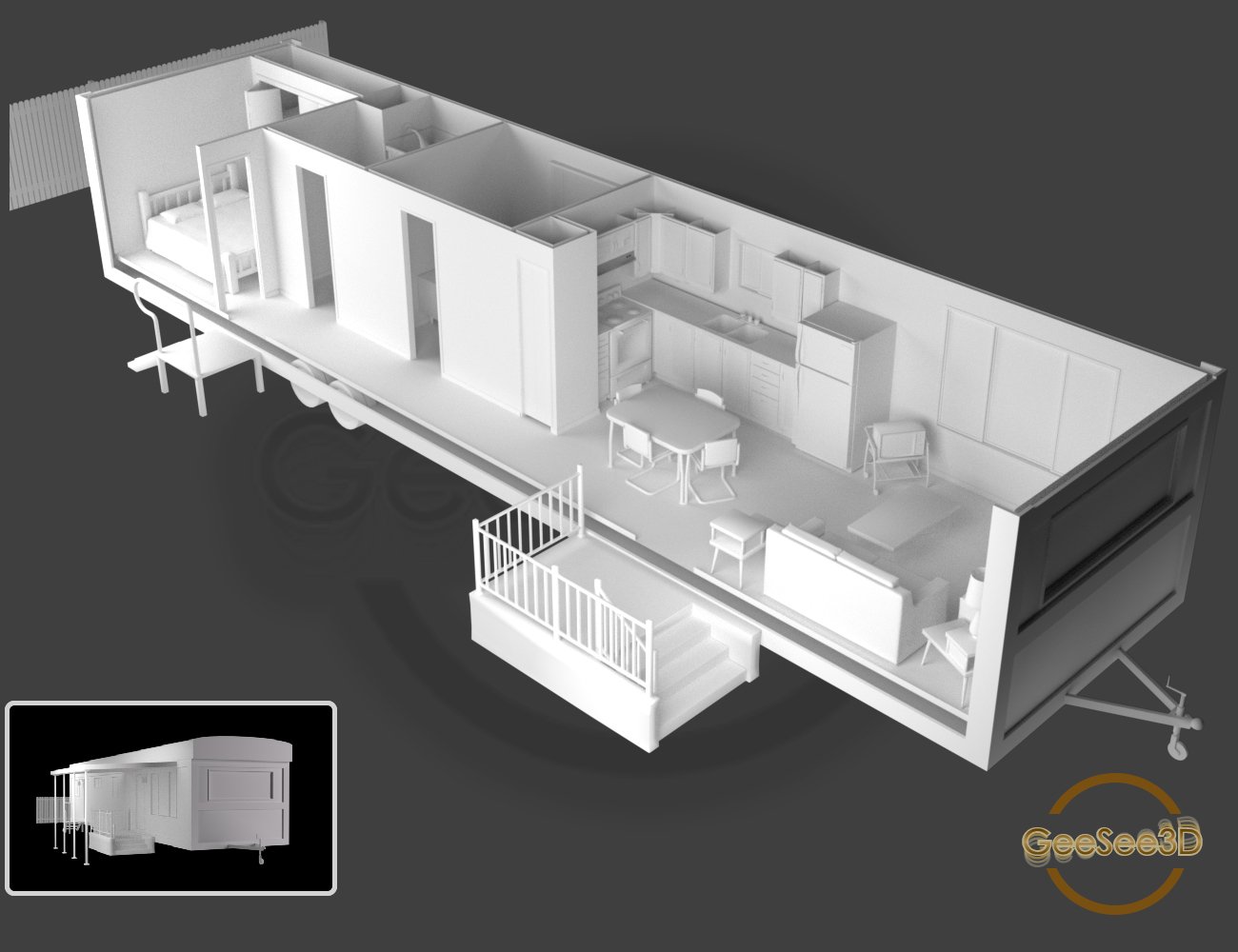 Mobile Home Mobile Home by: GeeSee3D, 3D Models by Daz 3D
