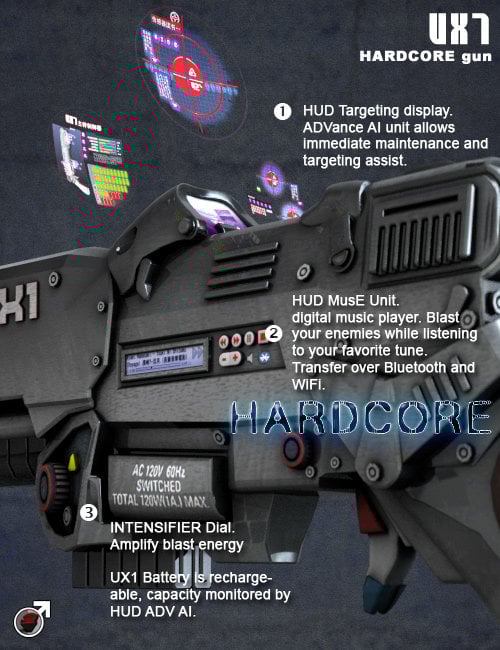 Hardcore Hardcore by: Uzilite, 3D Models by Daz 3D