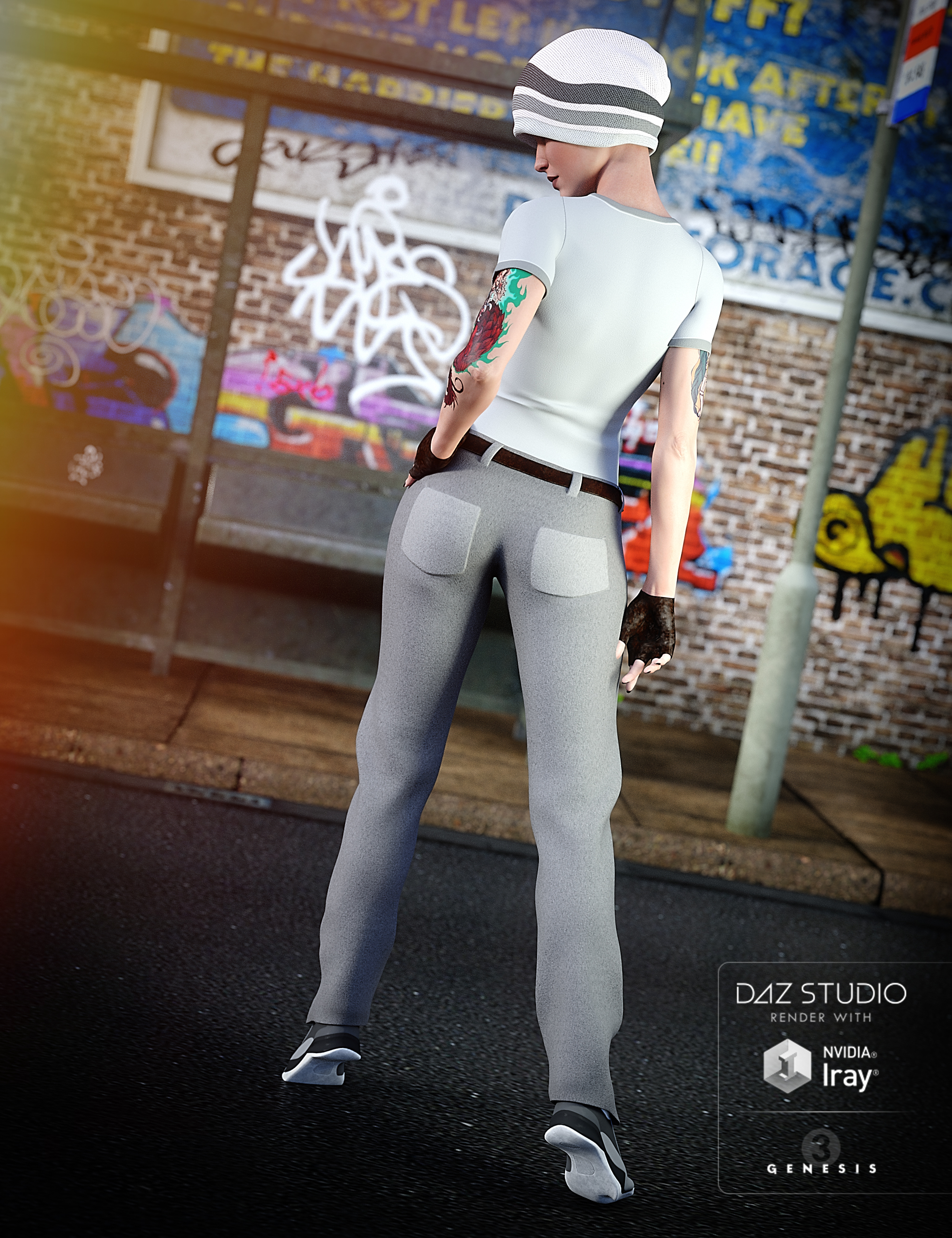 City Dweller Outfit for Genesis 3 Female(s) by: , 3D Models by Daz 3D