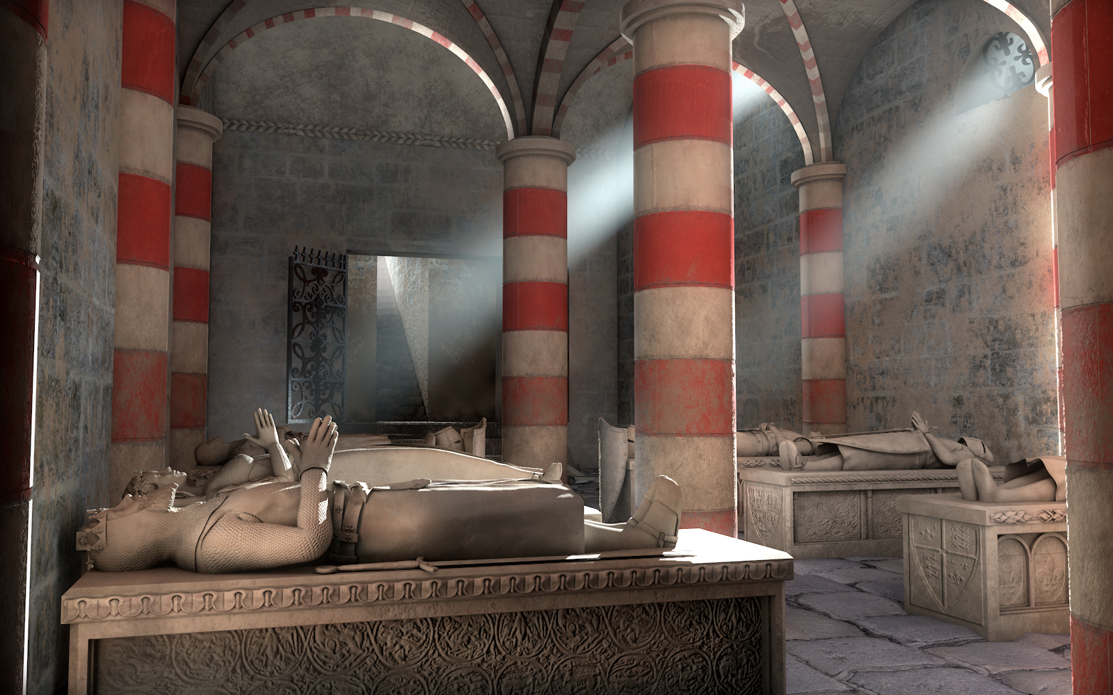 Crypt of the Recumbents by: Ansiko, 3D Models by Daz 3D