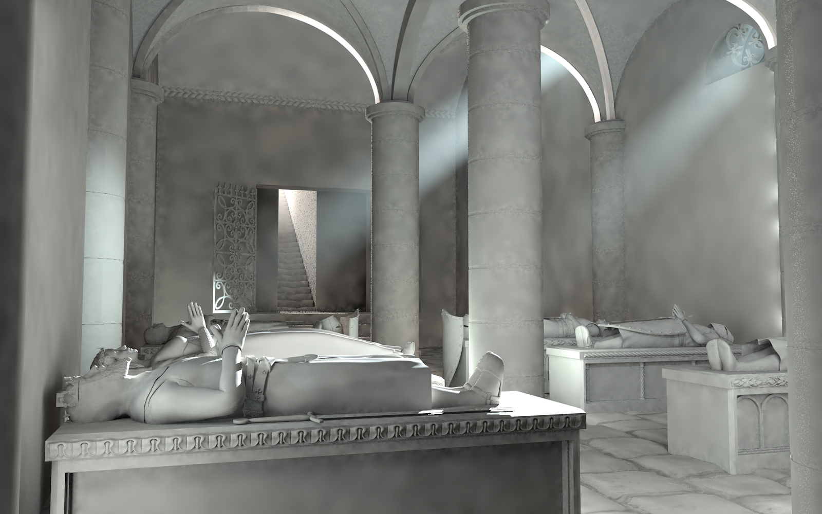 Crypt of the Recumbents by: Ansiko, 3D Models by Daz 3D