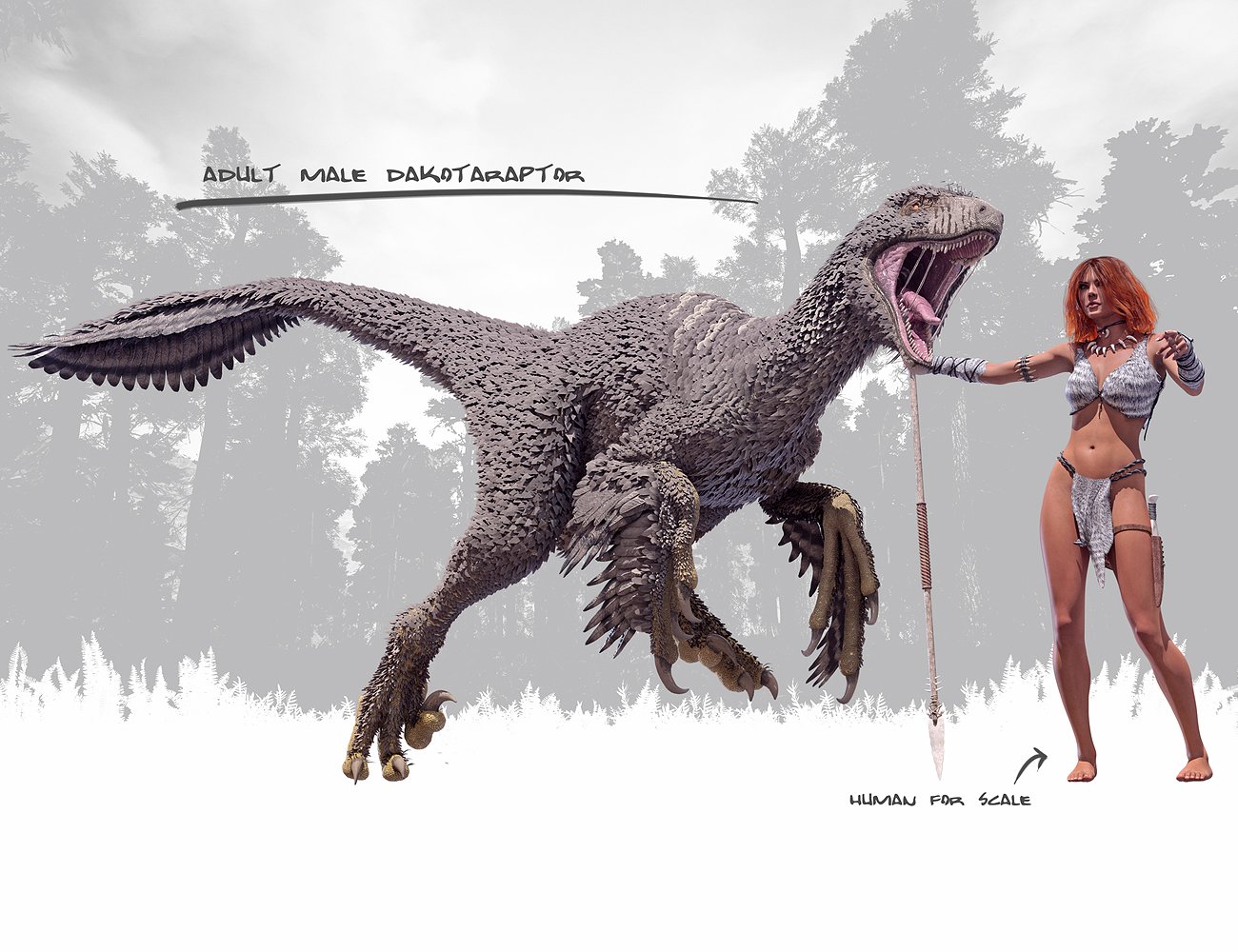 Dakotaraptor Dakotaraptor by: Herschel Hoffmeyer, 3D Models by Daz 3D