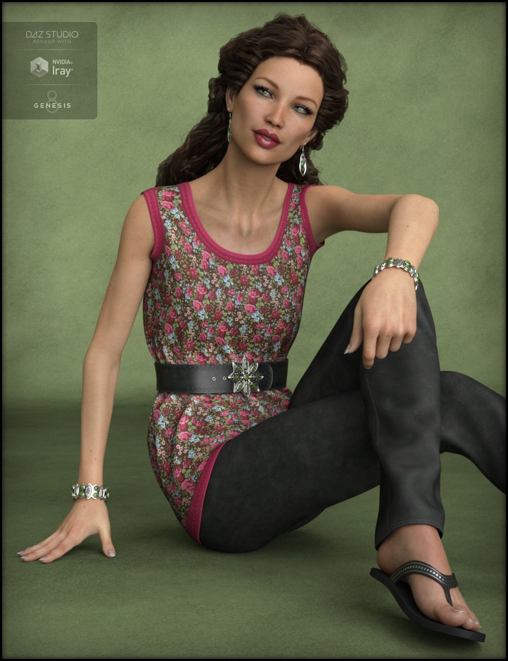 Blooming Outfit for Genesis 8 Female(s) Blooming Outfit for Genesis 8 Female(s) by: Fisty & Darc, 3D Models by Daz 3D