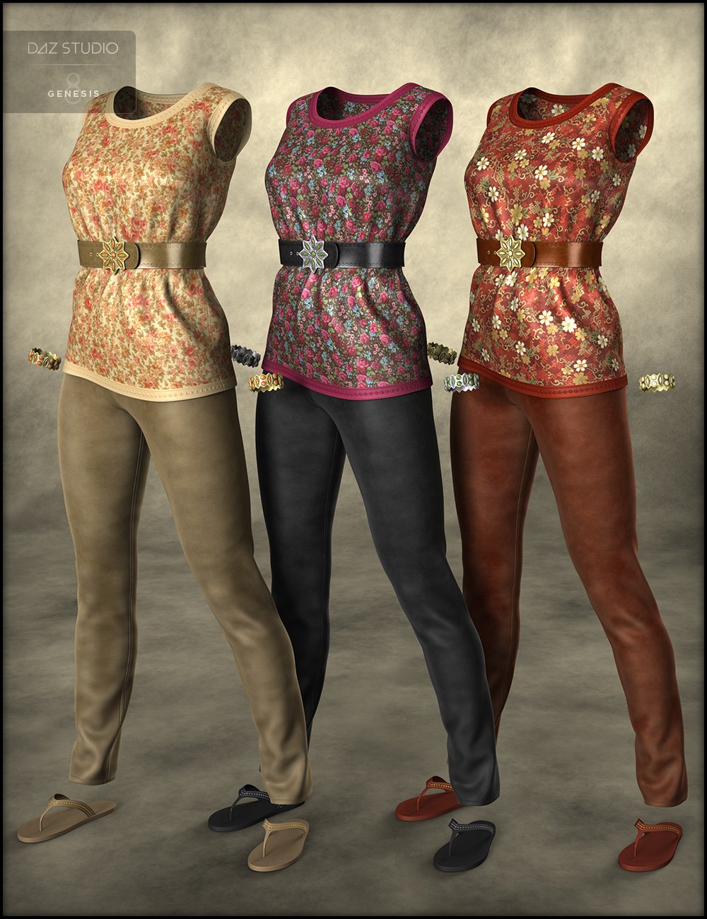 Blooming Outfit for Genesis 8 Female(s) by: Fisty & Darc, 3D Models by Daz 3D