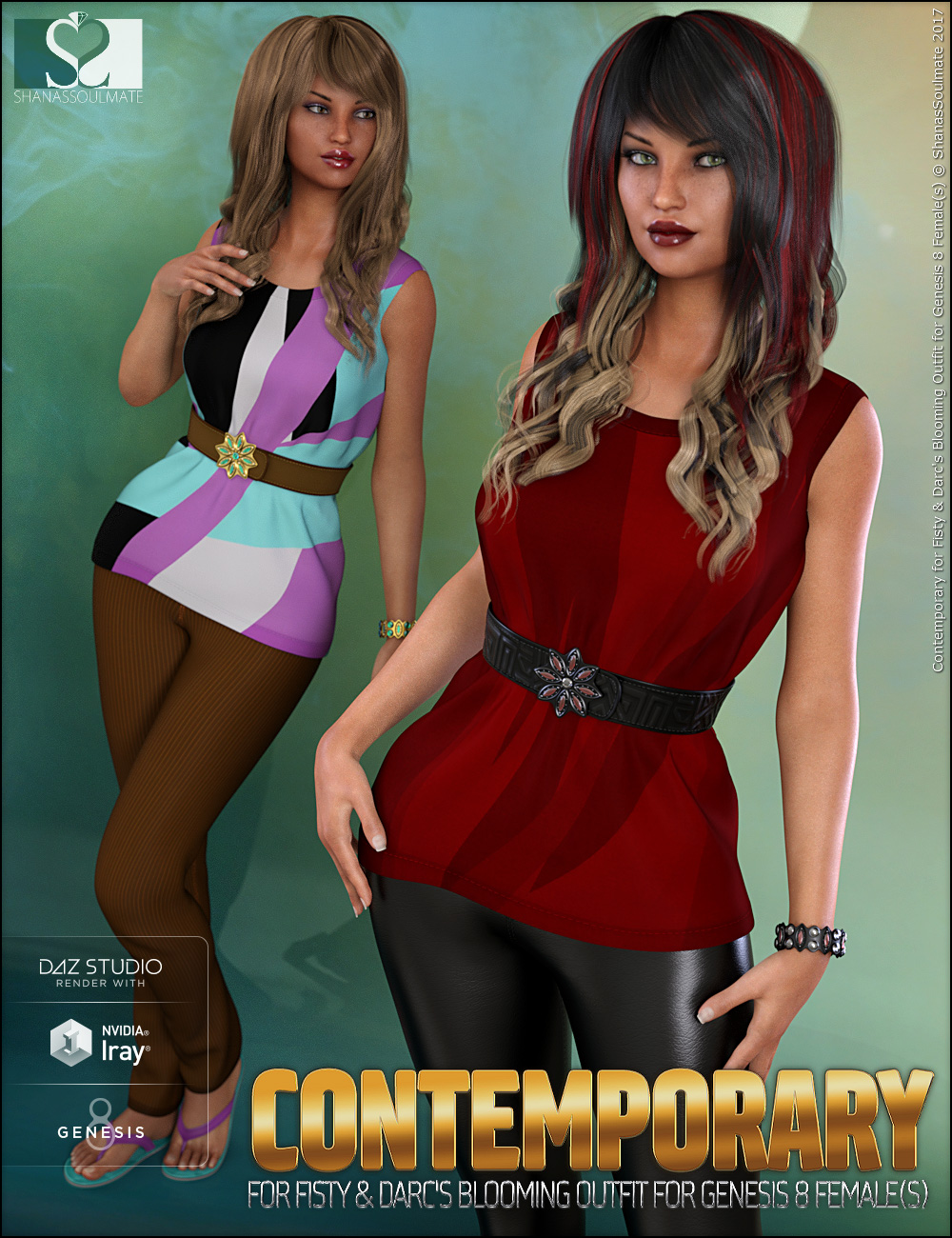 Blooming Outfit Contemporary Textures Blooming Outfit Contemporary Textures by: ShanasSoulmate, 3D Models by Daz 3D