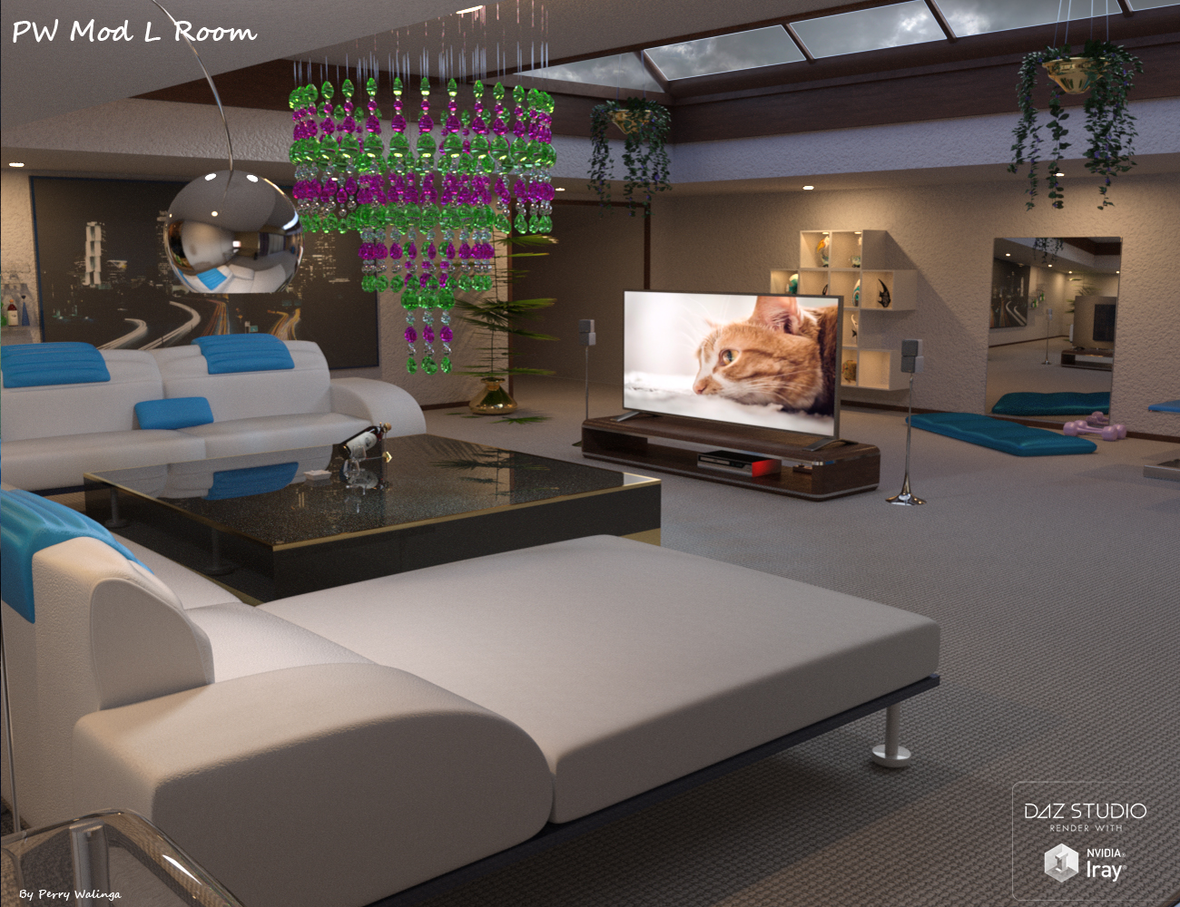 PW Mod Living Room by: PW Productions, 3D Models by Daz 3D