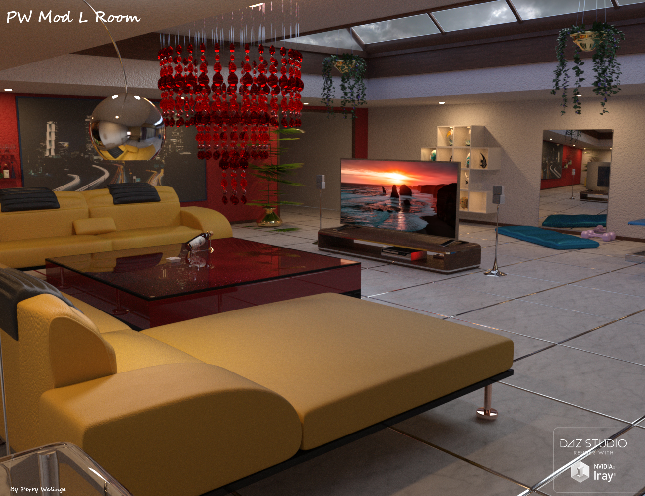 PW Mod Living Room by: PW Productions, 3D Models by Daz 3D