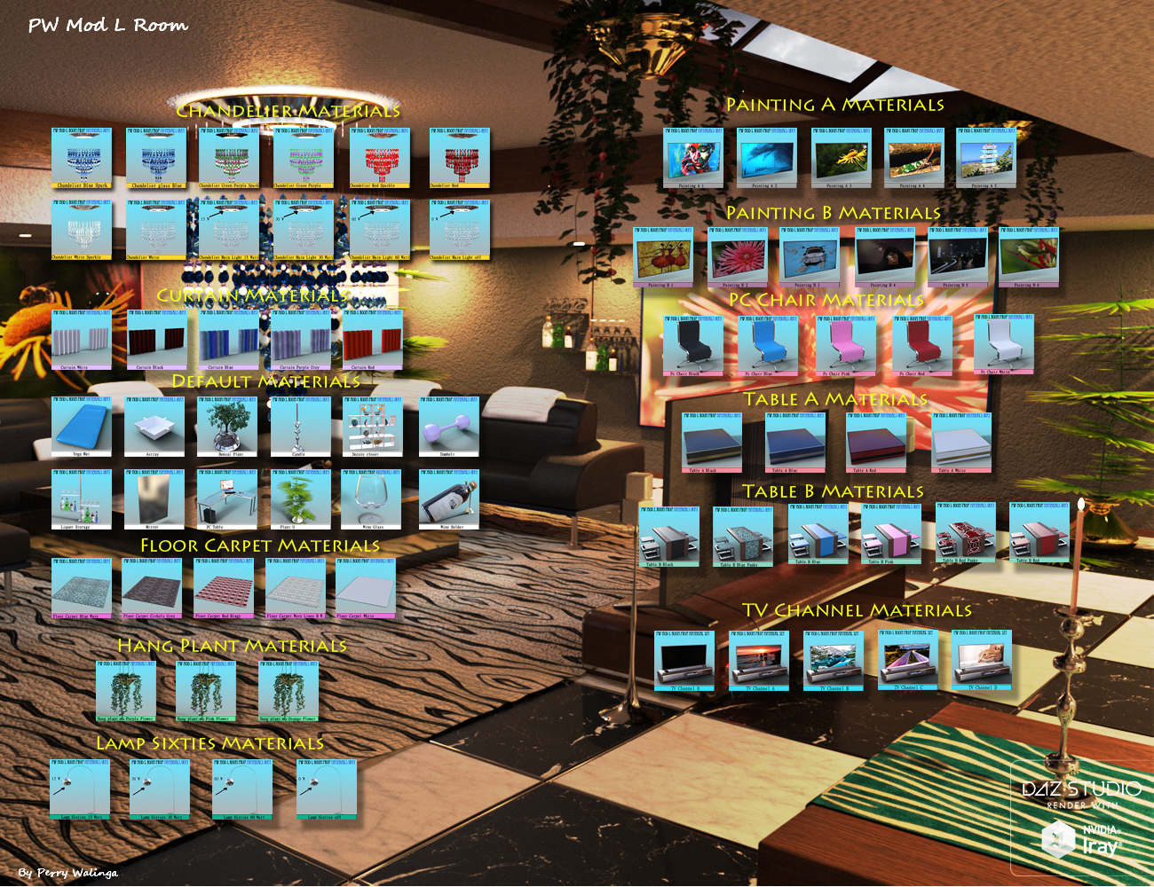 PW Mod Living Room PW Mod Living Room by: PW Productions, 3D Models by Daz 3D