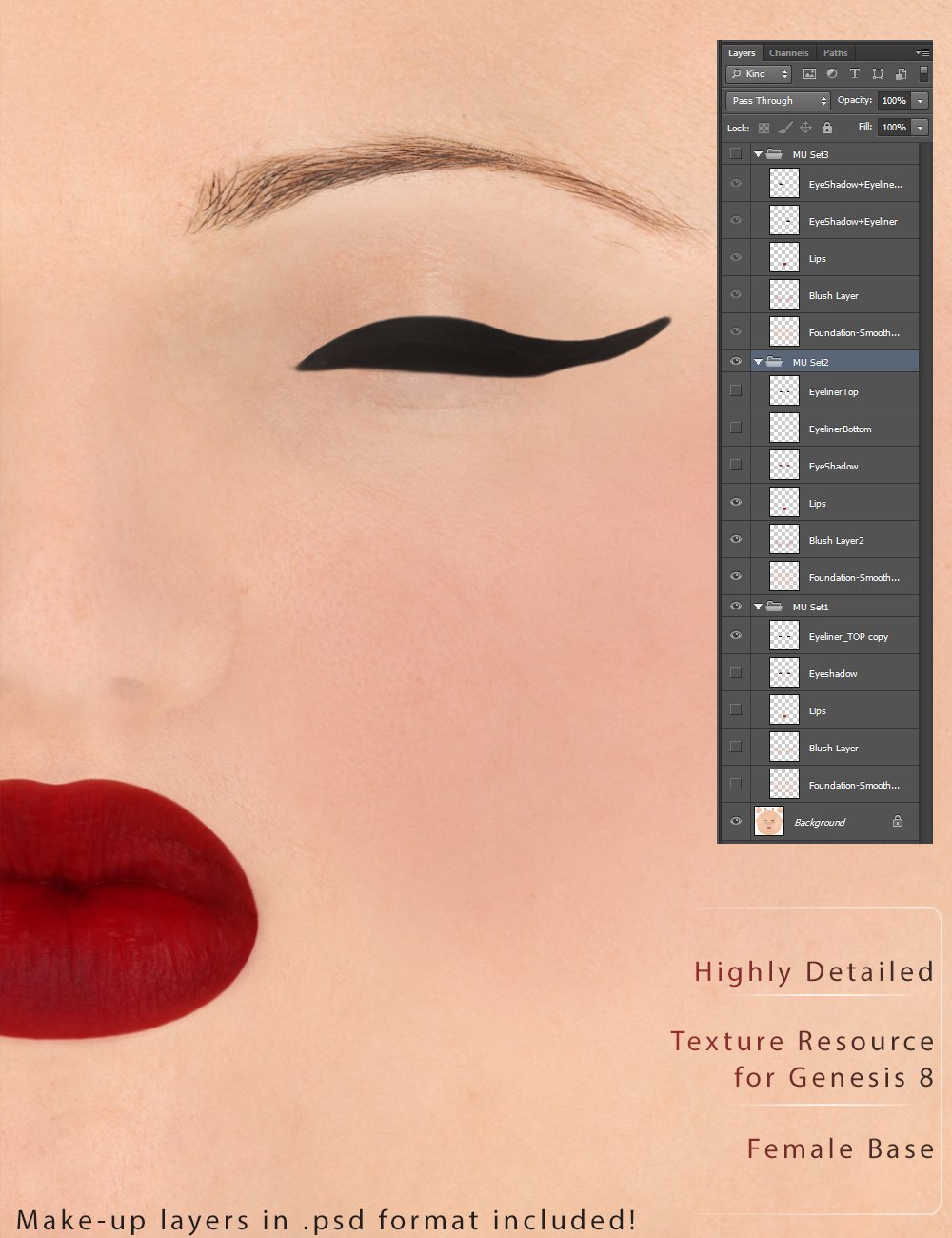 Genesis 8 Female Texture Merchant Resource- Light Skin Genesis 8 Female Texture Merchant Resource- Light Skin by: Morris, 3D Models by Daz 3D