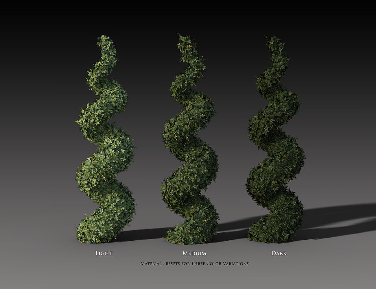 Topiary Pack by: bitwelder, 3D Models by Daz 3D