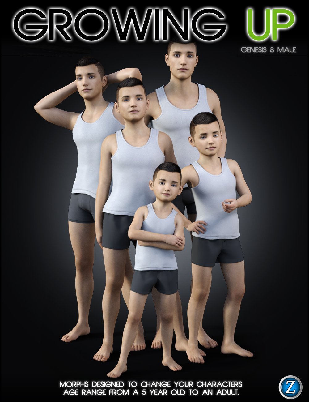 Growing Up for Genesis 8 Male(s) by: Zev0, 3D Models by Daz 3D