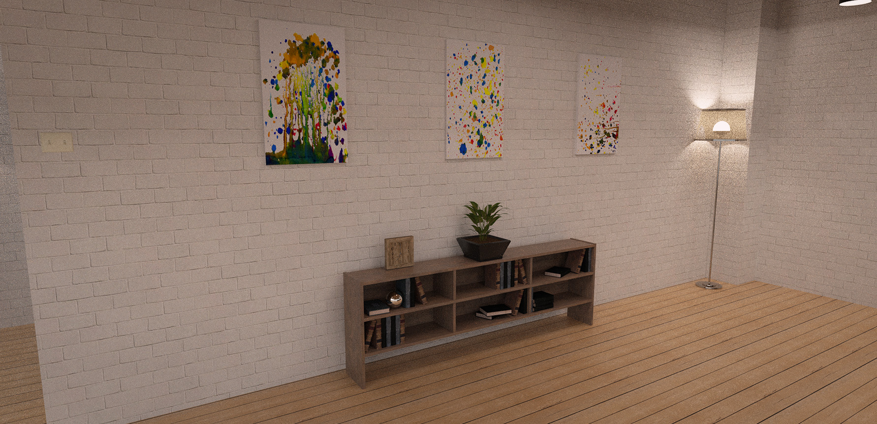 Loft Interior Living Room by: , 3D Models by Daz 3D