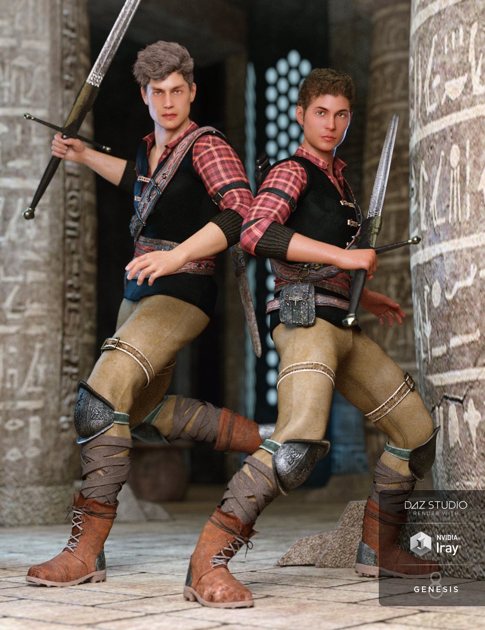 Time Rogue Outfit for Genesis 8 Male(s) by: Barbara BrundonShox-Design, 3D Models by Daz 3D