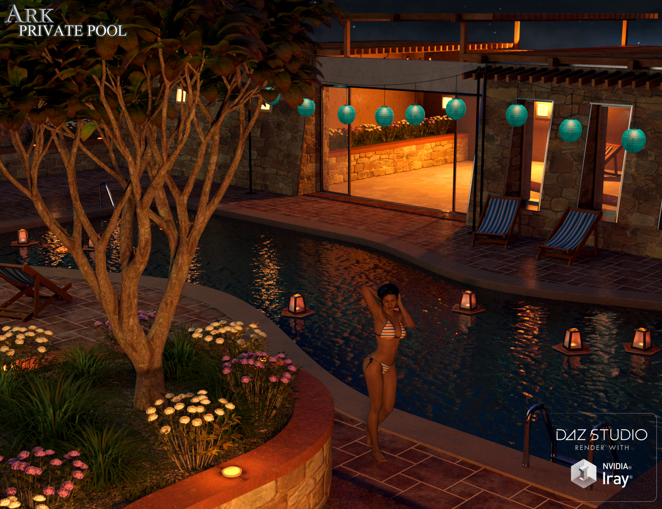 ARK Private Pool by: E-Arkham, 3D Models by Daz 3D